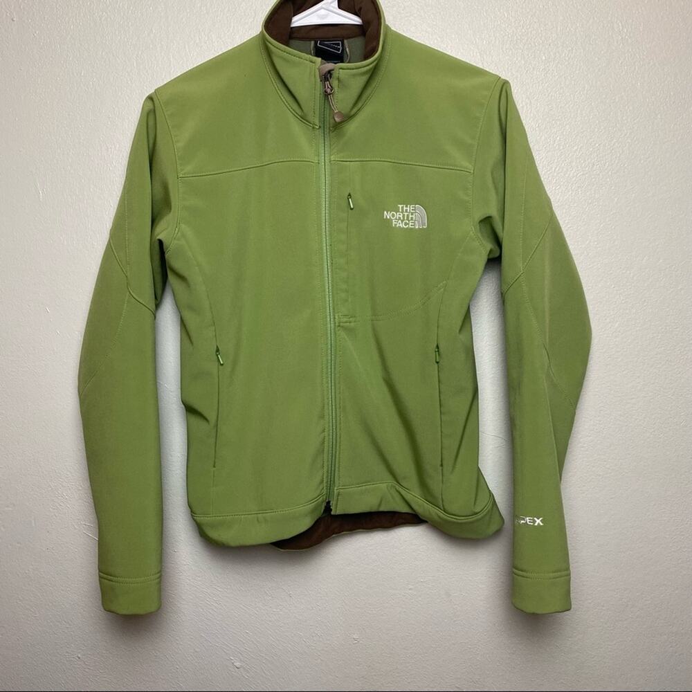 North Face Soft Shell Green Jacket